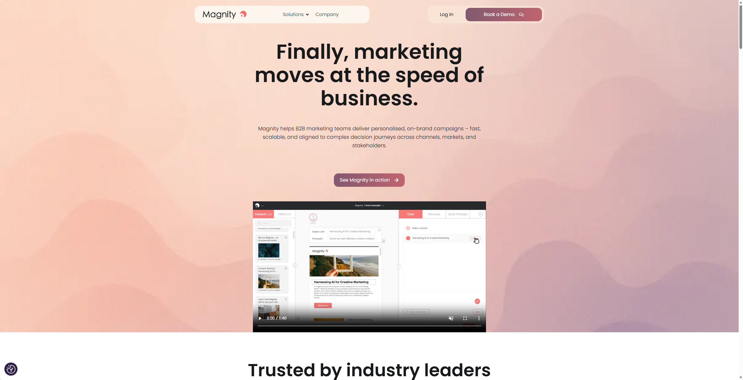 Want to launch personalised on brand B2B campaigns from existing content in seconds? thumbnail