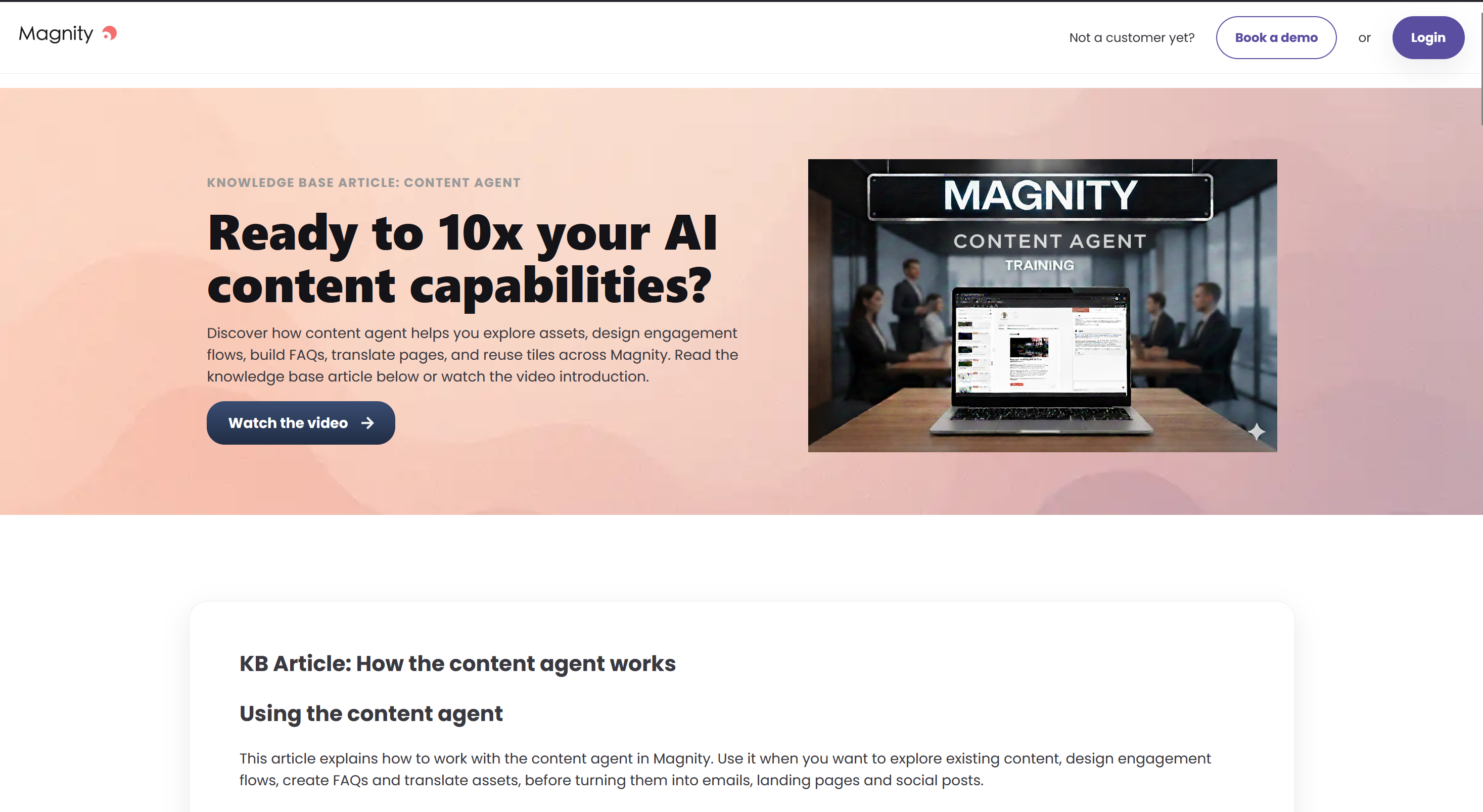 Fancy reading more? Visit the Content Agent knowledge base article thumbnail