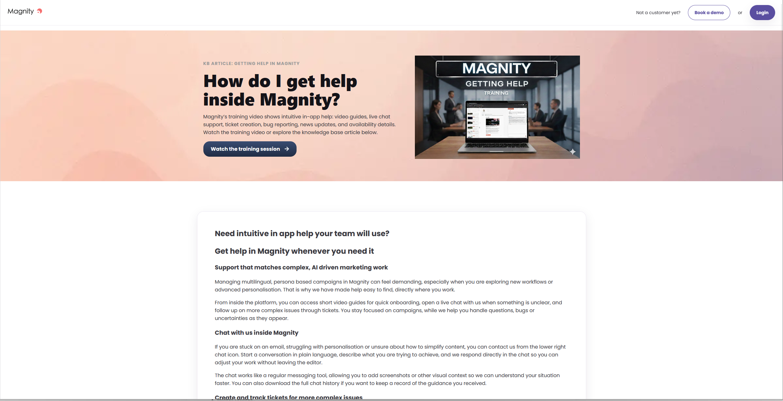Want to explore the details of getting help inside Magnity? Explore our knowledge base article to get an in depth description. thumbnail