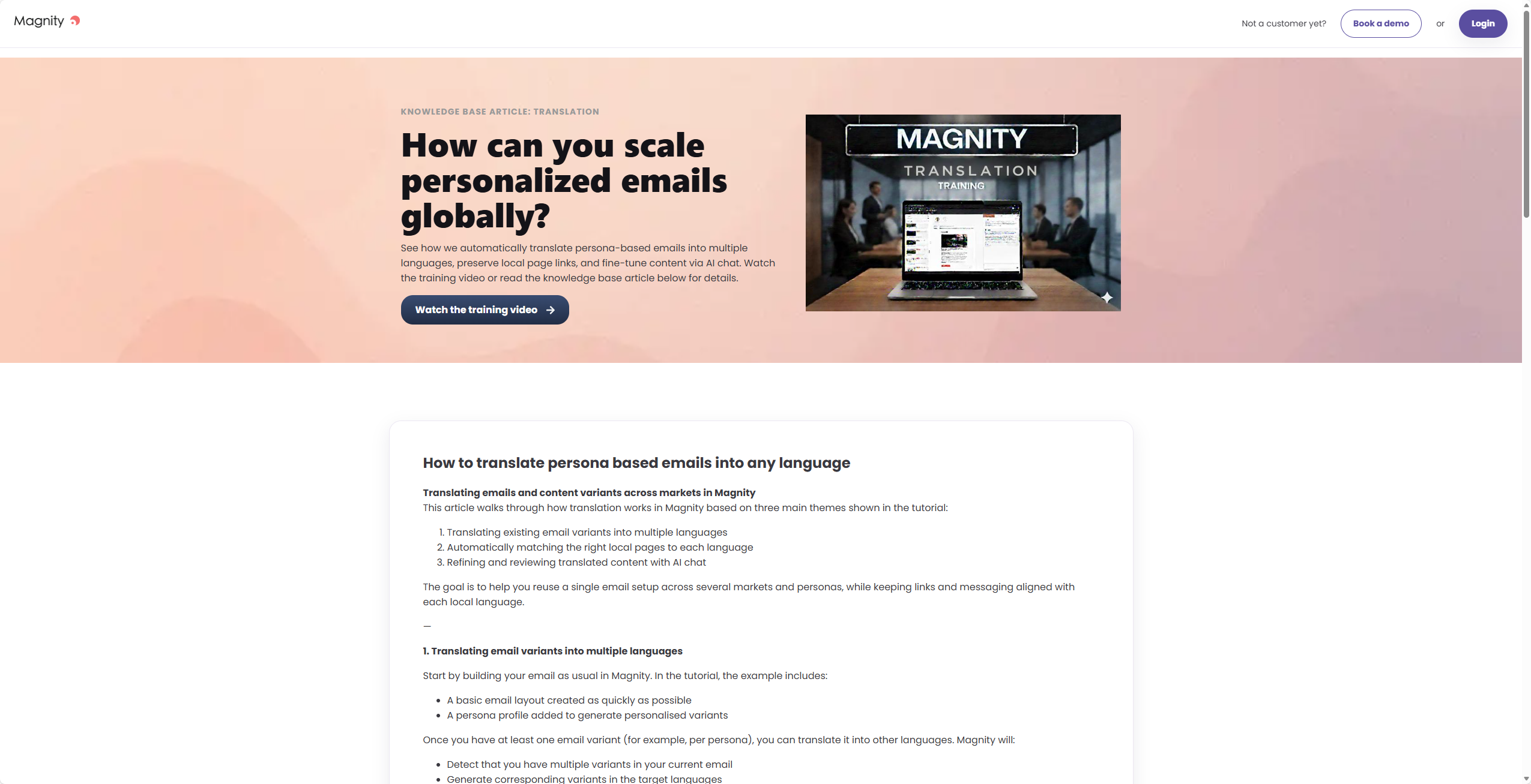 Want to explore the details of how to scale personalised emails globally? Explore our knowledge base article to get an in depth description. thumbnail